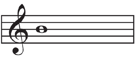 Guitar Music Note Flash Card Image