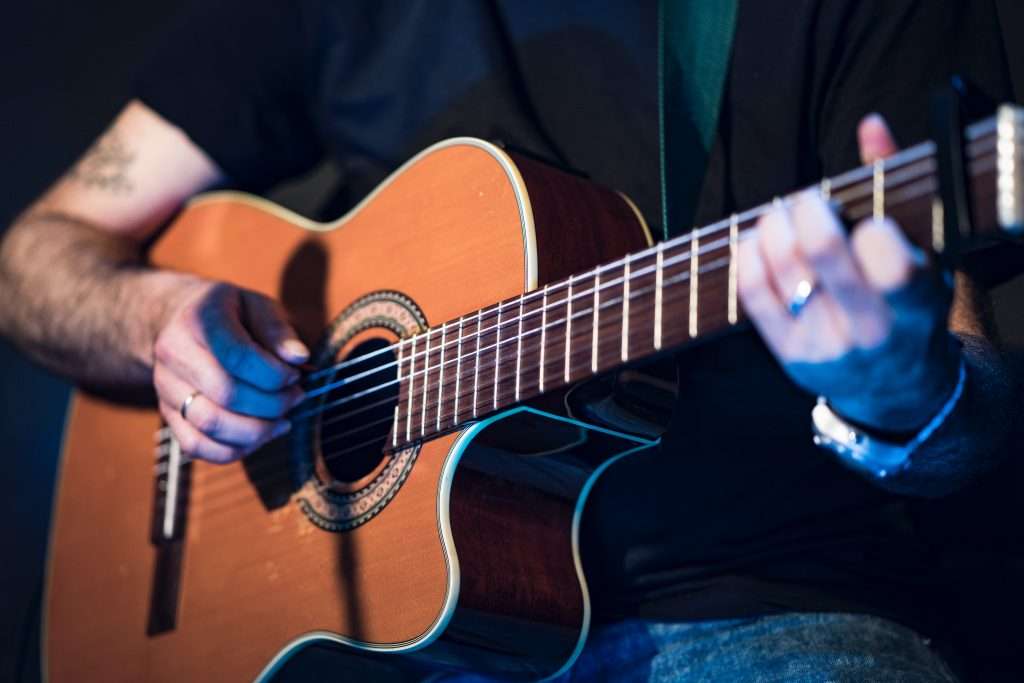 Fingerstyle Guitar being played
