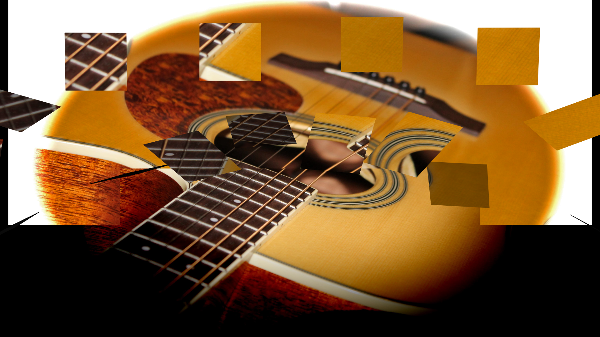 Crash guitar video course - picture of a crashed guitar